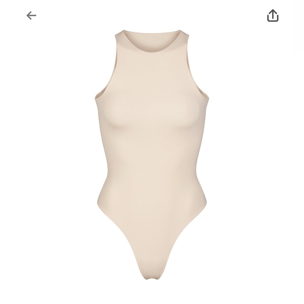 SKIMS High Neck Bodysuit in Sand ( never worn )